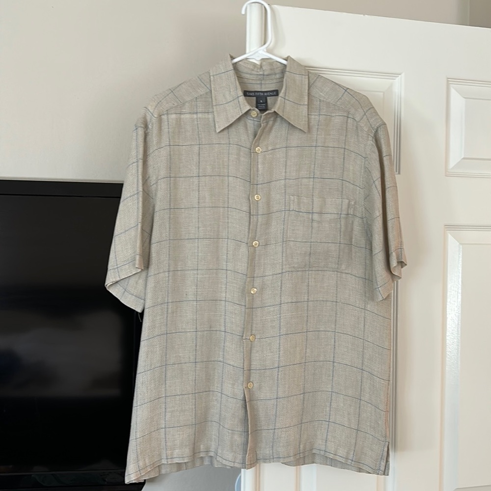 Mens linen button up